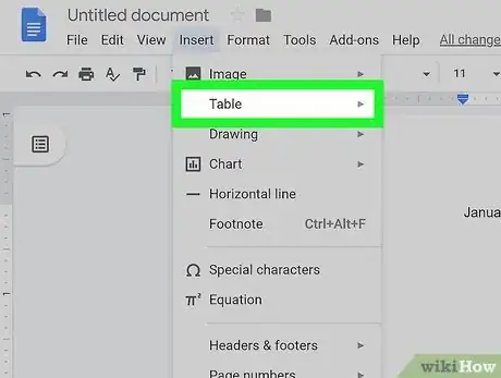 Image titled Create a Calendar in Google Docs Step 5