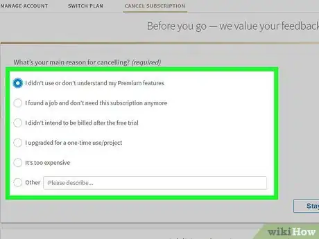 Image titled Cancel a Premium Account on Linkedin Step 8