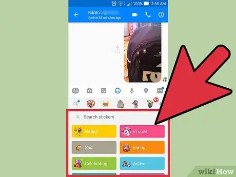 Image titled Use Stickers on Facebook Messenger Step 3