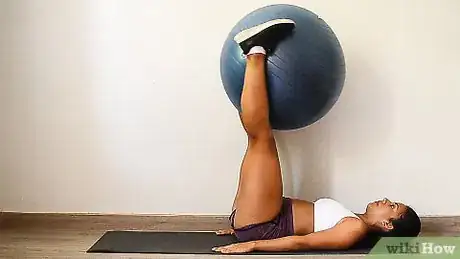 Image titled Do Leg Lifts With an Exercise Ball Step 3