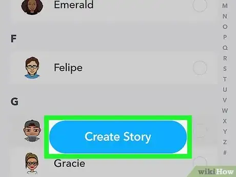 Image titled Create a Private Story on Snapchat Step 5