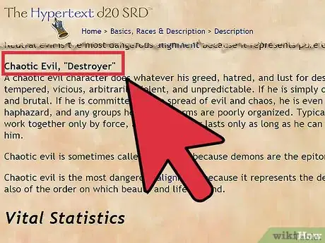 Image titled Choose and Correctly Role Play Your Alignment in Dungeons and Dragons V3.5 Step 11