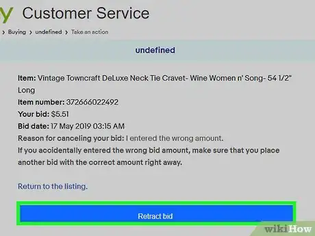 Image titled Cancel a Bid on eBay Step 8