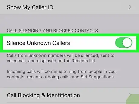 Image titled Block Spam Calls on iPhone Step 9