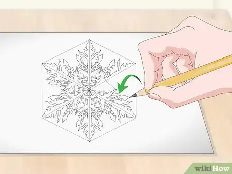 Image titled Draw a Snowflake Step 4