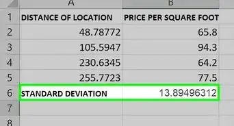 Calculate Standard Deviation in Excel