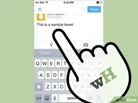 Image titled Send a Tweet from an iPhone Step 4