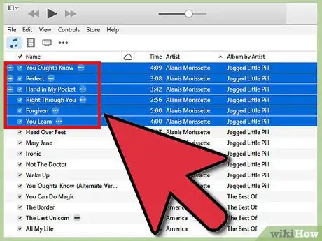 Image titled Select Multiple Songs in iTunes Step 2