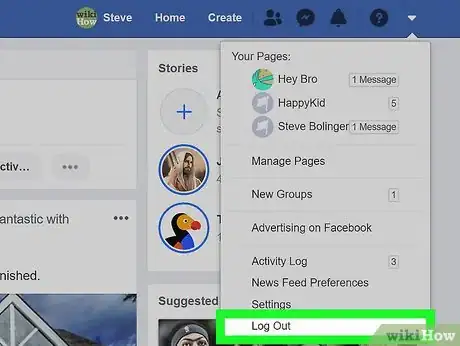 Image titled Log Out of Facebook Step 2