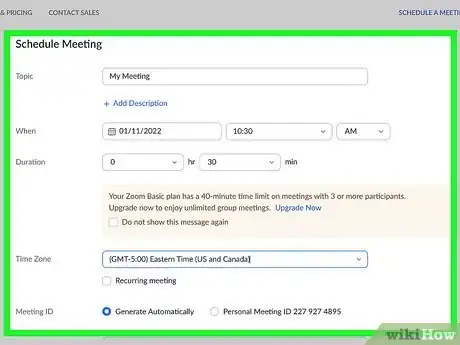 Image titled Schedule a Zoom Meeting in Outlook Step 8