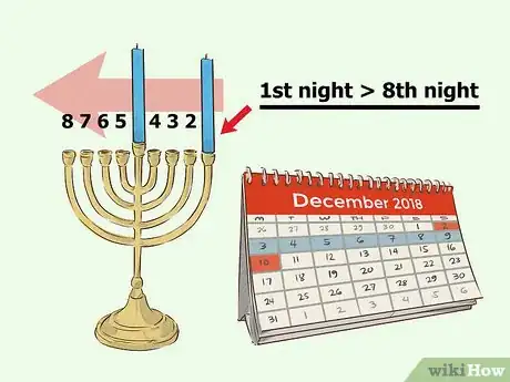 Image titled Light a Chanukah Menorah Step 4