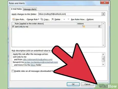 Image titled Create a Rule in Outlook to Forward Mail Step 8