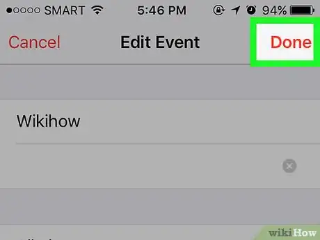 Image titled Use the iPhone's Calendar App Step 15