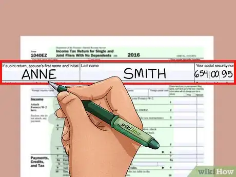 Image titled Fill Out a US 1040EZ Tax Return Step 5