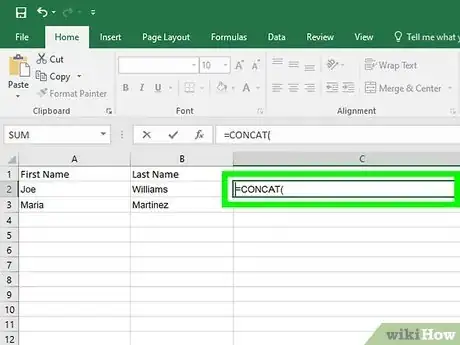 Image titled Combine Two Columns in Excel Step 17