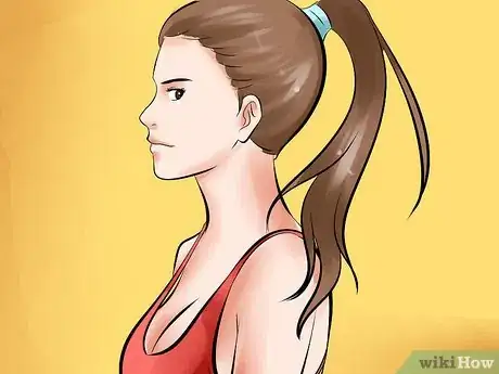 Image titled Do a Neat Middle Height Ponytail Step 6