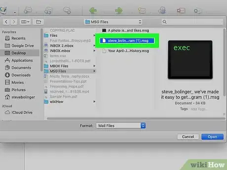 Image titled Open MSG Files on Mac Step 9