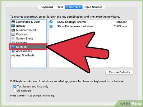 Image titled Set a Keyboard Shortcut to Open Spotlight Step 7