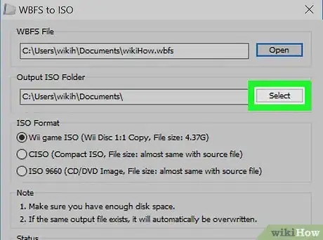 Image titled Convert WBFS to ISO Using the WBFS‐to‐ISO Converter App Step 8