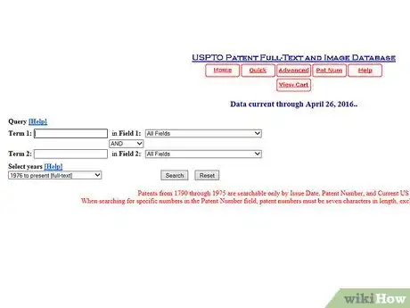 Image titled Look Up Patent Numbers Step 1