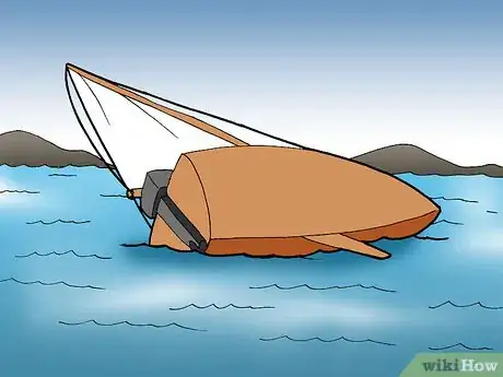 Image titled Right a Capsized Dinghy Step 1