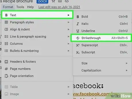 Image titled Strikethrough on Google Docs Step 5