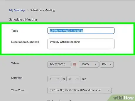 Image titled Schedule a Meeting in Zoom Step 14