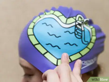 Image titled Put on a Swim Cap Step 9