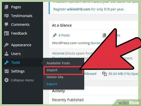 Image titled Export and Import a Wordpress Blog Step 5