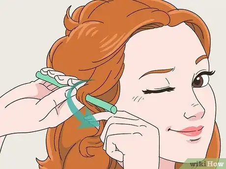 Image titled Curl Your Hair with Straws Step 14