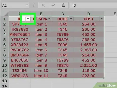 Image titled Make Tables Using Microsoft Excel Step 10