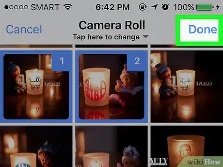 Image titled Upload Photos to Facebook Using the Facebook for iPhone Application Step 15