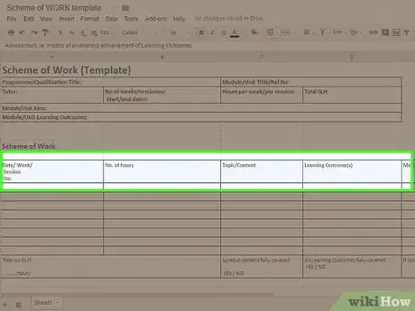 Image titled Write a Scheme of Work Step 3