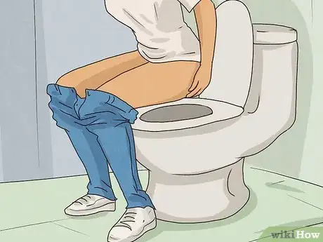 Image titled Poop While Standing up at a Toilet Step 4