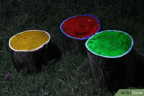 Image titled Create Glow in the Dark Log Campfire Stools Step 8Bullet1