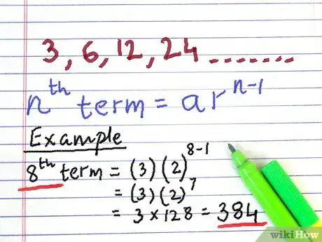 Image titled Find Any Term of a Geometric Sequence Step 4