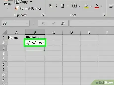 Image titled Calculate Age on Excel Step 7