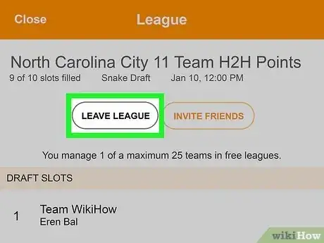 Image titled Leave Fantasy Football League Step 8