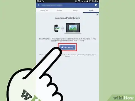 Image titled Sync Photos from Your Mobile to Facebook Step 6