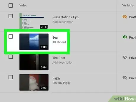 Image titled Check and Manage Your Uploaded Videos on YouTube Step 7