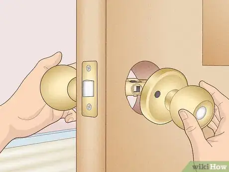 Image titled Install a Door Knob Step 1