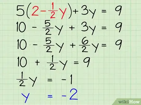 Image titled Solve Systems of Algebraic Equations Containing Two Variables Step 4