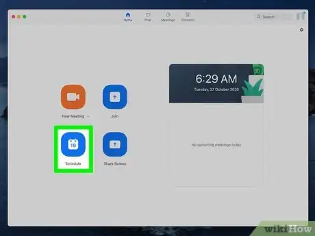 Image titled Schedule a Meeting in Zoom Step 2