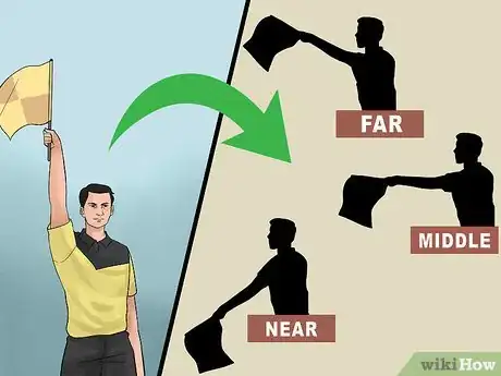 Image titled Signal and Position Yourself As an Assistant Referee in Soccer Step 13