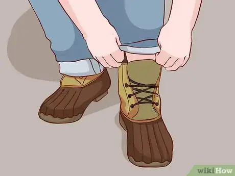 Image titled Wear Duck Boots with Jeans Step 3