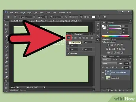 Image titled Justify Text in Photoshop Step 10