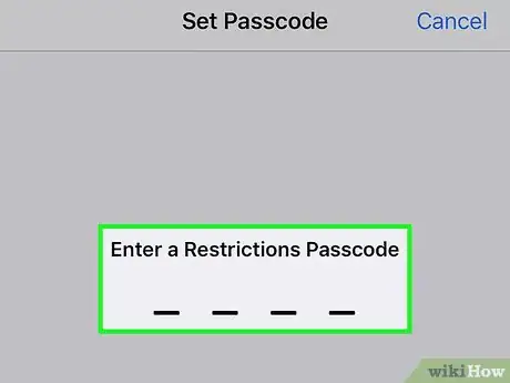 Image titled Set Parental Controls for the iPhone App Store Step 5