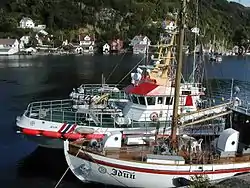 View of the village harbour