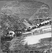 Covered wagon train c. 1879