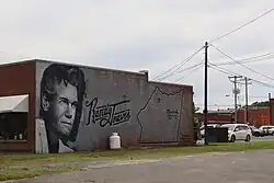 Randy Travis mural in Marshville